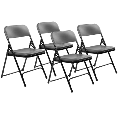 NPS 800 Series Lightweight Plastic Folding Chair - 4 Pack