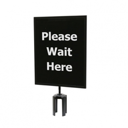 Queue Way Post Sign - 11" x 14"