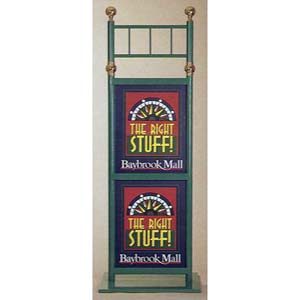 Custom Ball Top Signholder