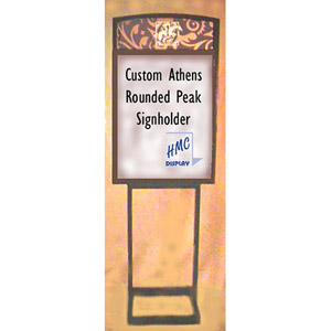 Custom Round Peak Signholder