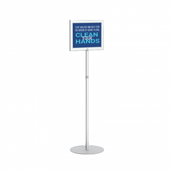 Perfex Pedestal Sign Frame 8.5" x 11"