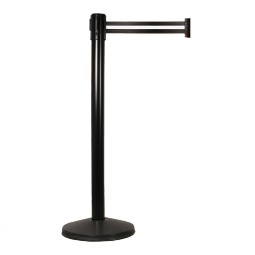 Retracta-Belt Display Post 40" Tall with Scuff Proof Base - 10' Belt